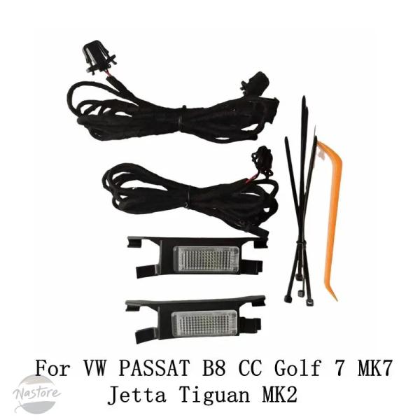 並行輸入品 2 個 1 セット車 LED フットウェルライトフットランプとケーブルワイヤーハーネスパ...