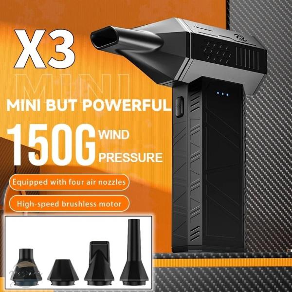 並行輸入品 x3 ミニ mini ターボジェットブロワー 350000rpm 強力送風機 ブラシレス...