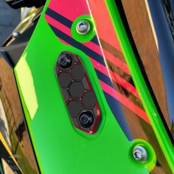 並行輸入品 zx4r カワサキ カバー ミラー zx 4r 4rr 6r バック ブロックオフベース...