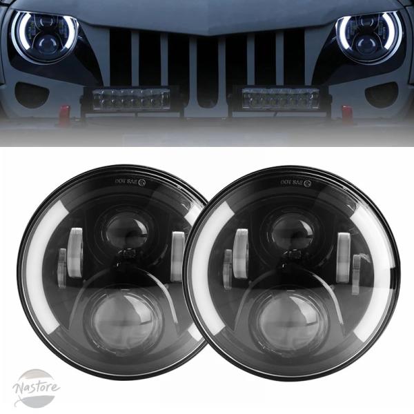 並行輸入品 バイク ヘッドライト 7インチフロント uaz ural niva lada 4x4 l...