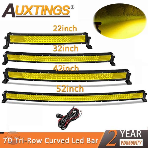 並行輸入品 auxtings 22インチ 32インチ 42インチ 52インチ カーブled ライトバ...
