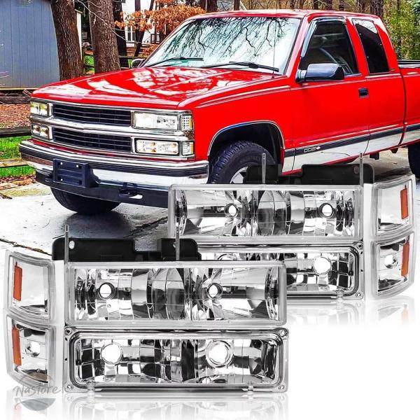 並行輸入品 シボレー ヘッドライト 1セット c/k 1500 2500 3500 1994 99 ...