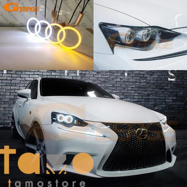 並行輸入品 is350 レクサス lexus ウインカー ledエンジェルアイハロリング デイライト...