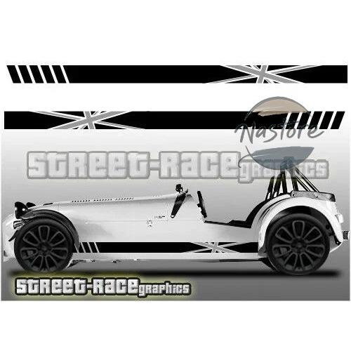 並行輸入品 x2 ケータハム 008 レーシングストライプ グラフィックステッカー デカール ユニオ...