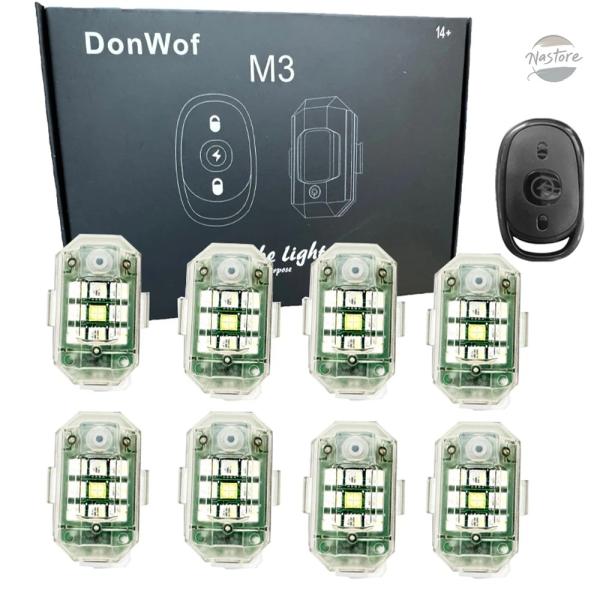 並行輸入品 ロード- ストロボライト m3 フラッシュ 衝突防止ハザードランプ 防水 ワイヤレスリモ...