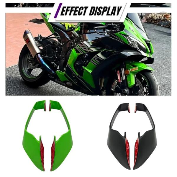 並行輸入品 zx10r バイク スポイラー アクセサリー カスタム しい空力サイドウイングカワサキ ...