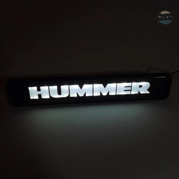 並行輸入品 ハマー h1 グリル 自動バッジネットライト白色 led ムードライト hummer h...