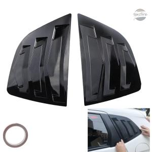 並行輸入品 2PCS CAR REAR QUARTER WINDOW LOUVERS SPOILER PANEL ホンダ FIT 2014-2018 SHUTTER SIDE VENT TRIM STICKER CAR ACCESSORY