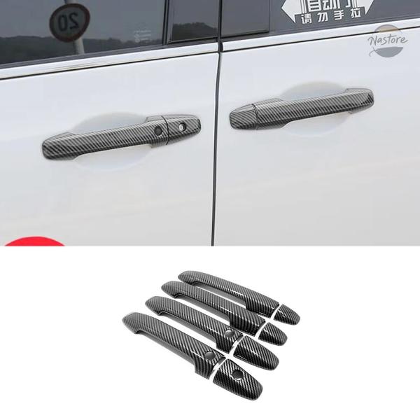 並行輸入品 CARBON クロームE BLACK CAR DOOR KNOB PROTECTOR D...