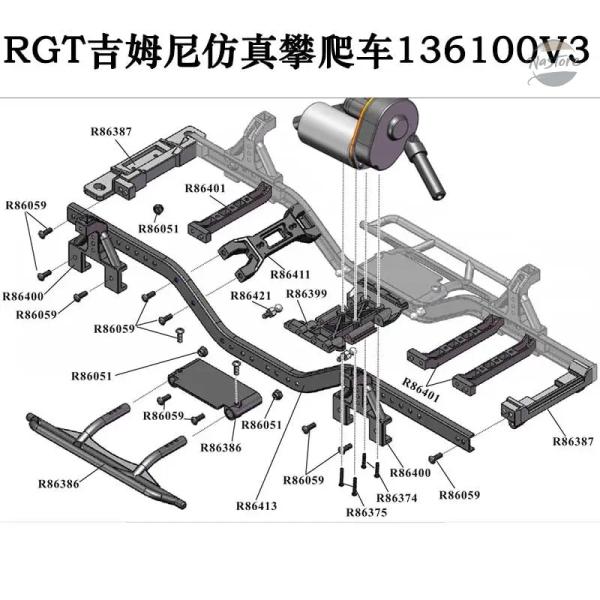 並行輸入品 RGT RUITAI 136100V3 ORIGINAL CAR ACCESSORIES...