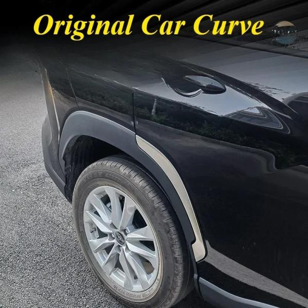 並行輸入品 STAINLESS CAR DOOR FENDER WHEEL ARCH DECORAT...