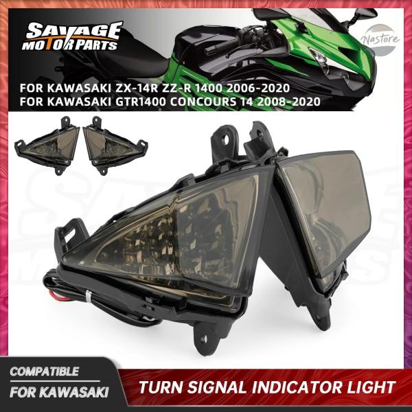 並行輸入品 カワサキ ZX14R ZZR 1400 FRONT LED TURN SIGNALS C...