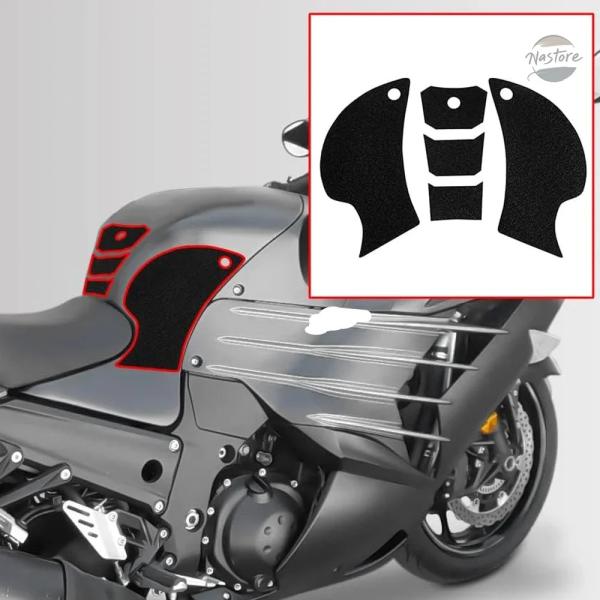 並行輸入品 ZX14R TANK TRACTION PADS STICKER SIDE FUEL G...