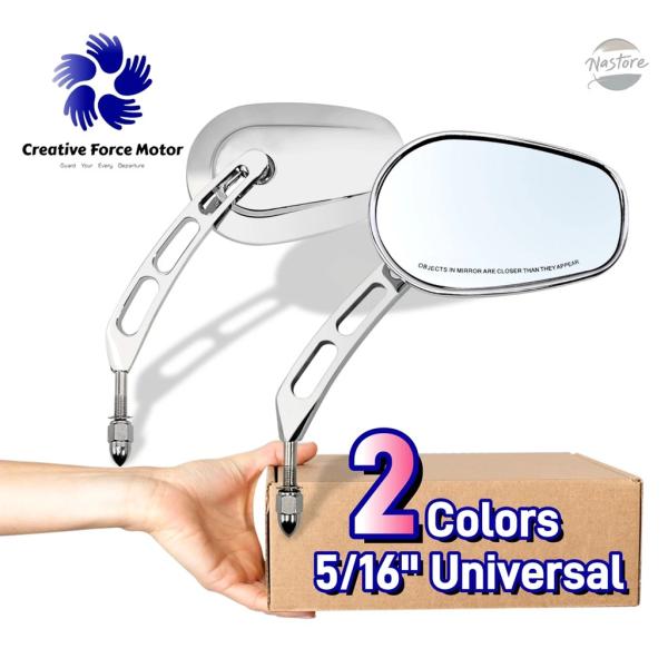 並行輸入品 8MM バイクS MIRRORS REAR VIEW SIDE MIRROR ハーレーホ...