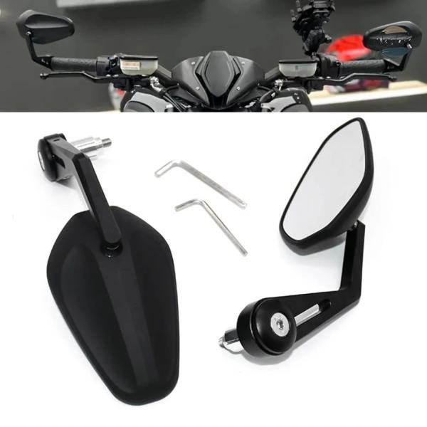 並行輸入品 バイク HANDLEBAR REARVIEW MIRROR HANDLE BAR END...