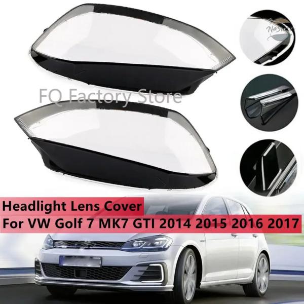 【並行輸入品】フロントヘッドライトレンズカバー VW ゴルフ 7 MK7 GTI 2014 2015...