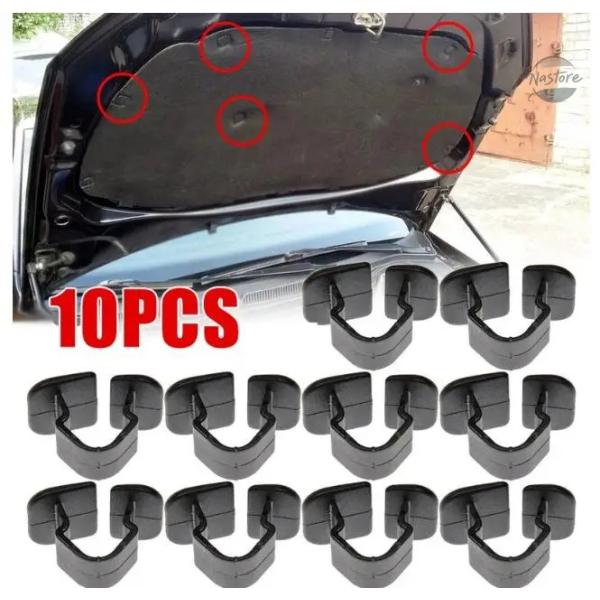 並行輸入品 10 個車のボンネットボンネット断熱クリップフィアット 500 ビアッジョ オッティモ ...