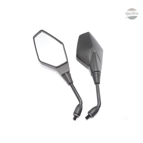 並行輸入品 ABS 8 10MM オートバイミラー ブラック バックミラー ユニバーサル BMW K...