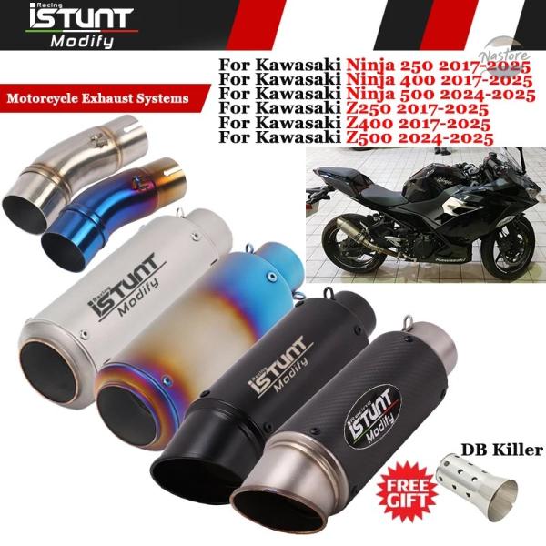 並行輸入品 スリップオン バイク用 エキゾースト エスケープ Kawasaki Z500 Z400 ...