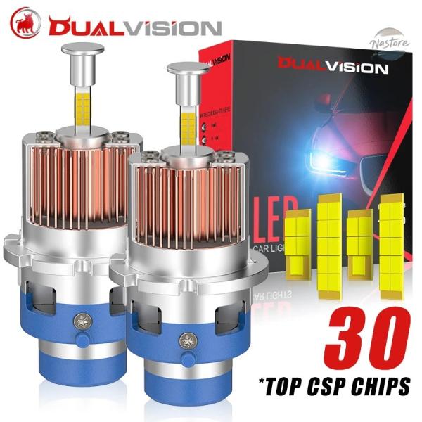 並行輸入品 d2s ヘッドライト フィット dualvision 360 led バルブ hid d...