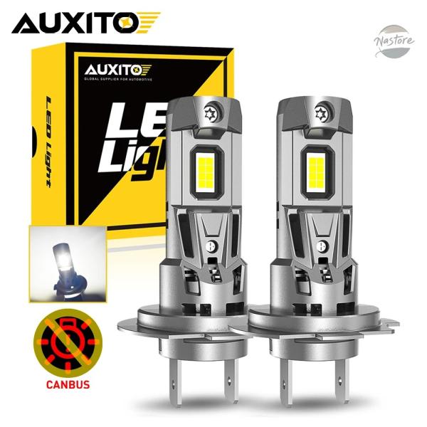 並行輸入品 h7 ミニ ヘッドライト auxito 2個 canbus led 電球 22000lm...