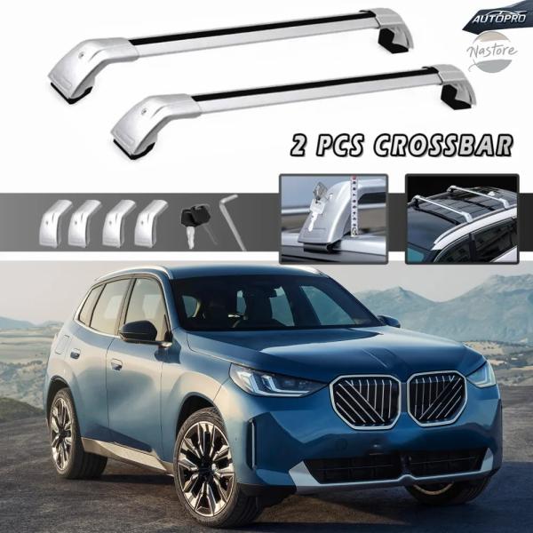 並行輸入品 BMW x3 クロスバー 2個 g45 2025 2026 ルーフレールラック ロック可...