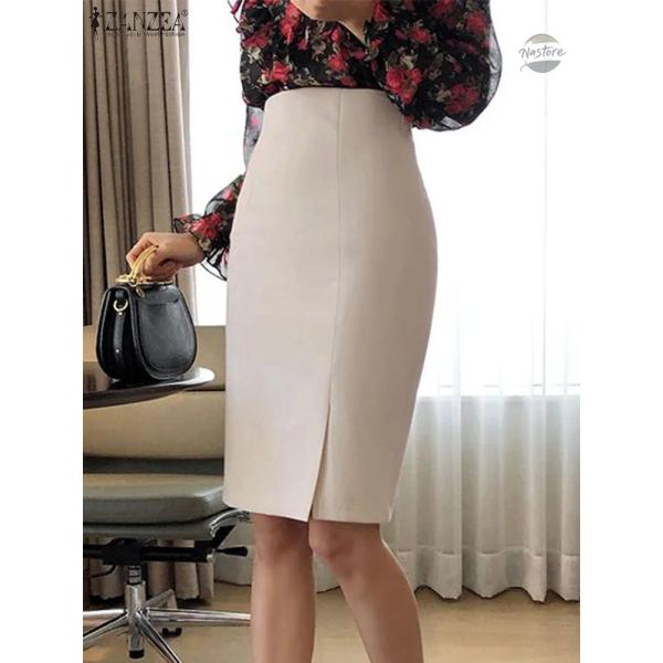 並行輸入品 zanzea ヴィンテージ ボディコンスカート レディース 秋 ハイウエスト カスタムパ...