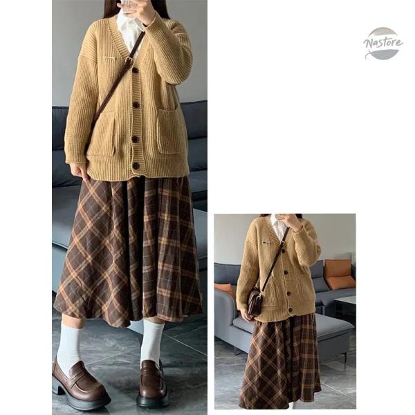 並行輸入品 ハイウエスト プラスサイズ スリミング ブラウン チェック柄 カスタムパーツ 部品 アク...