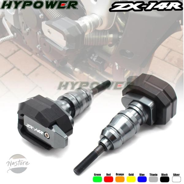 並行輸入品 zx-14r Ninja カワサキ フレームスライダー カスタムパーツ アクセサリー プ...