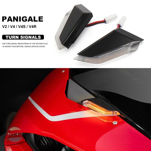 並行輸入品 v4s v4r v2 ドゥカティ ウインカー カスタムパーツ アクセサリー ミラー パニ...