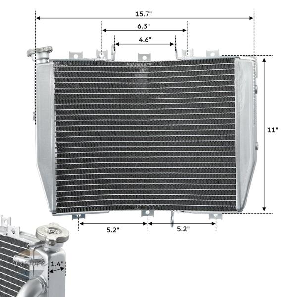 並行輸入品 zx10r ニンジャ カワサキ カスタムパーツ アクセサリー 10r 用交換用 ラジエー...