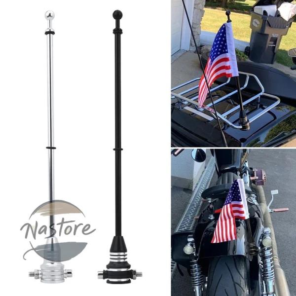 並行輸入品 xl883 バイク リア サイドマウントフラグ ベース ポールシェルフ ハーレー スポー...