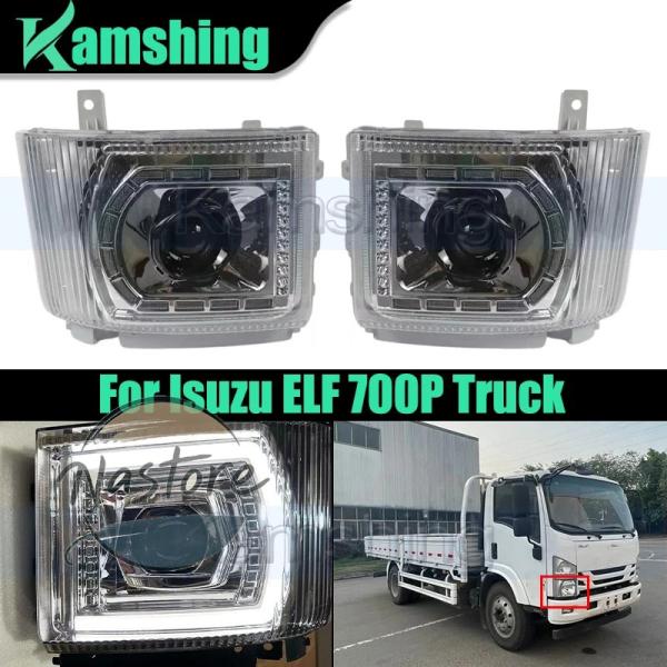 並行輸入品 フロント ヘッド ハンドル ヘッドライト ライト isuzu elf 700p トラック...
