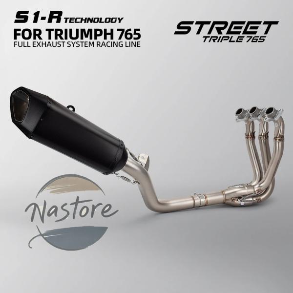 並行輸入品 キット s1-rプロジェクトレーシングエキゾースト トライアンフストリートトリプル765...