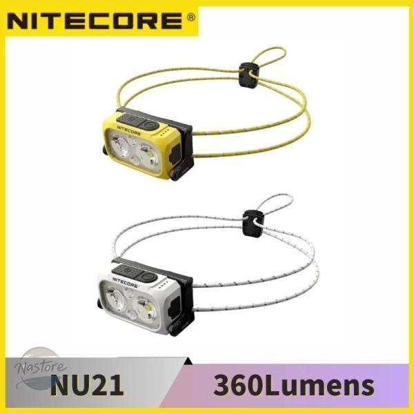 並行輸入品 ヘッド nitecore nu21 ランプ 超軽量 デュアルビーム トリプル出力 360...