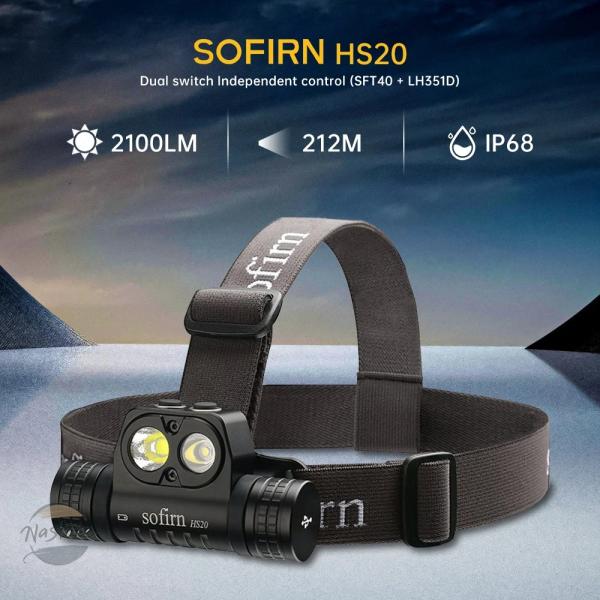 並行輸入品 ヘッド sofirn hs20 2700lm 18650 ledライト usb c充電式...
