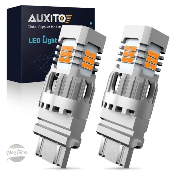 並行輸入品 フロント リア AUXITO 3157 T25 P27W LED ウィンカーライト アン...
