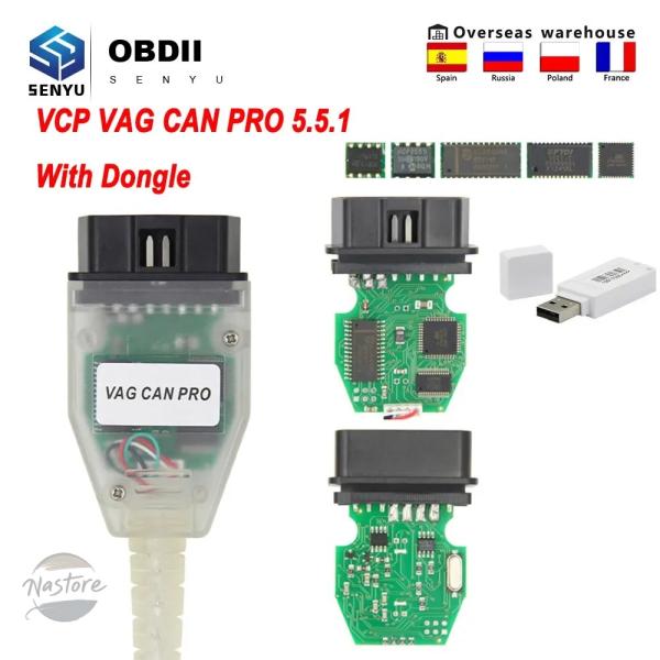 並行輸入品 アウディ audi obd2 vcp vag can pro 5.5.1 usb ドング...