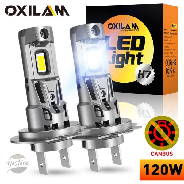 並行輸入品 h7 ミニ ヘッドライト oxilam 2 個 led 電球 canbus ワイヤレス ...