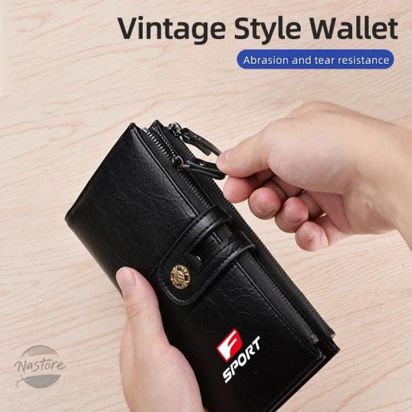 並行輸入品 大型高級縦長財布ソフトレザー耐摩耗性レクサス FSPORT CT200H IS250 L...