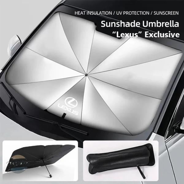 並行輸入品 車 フロントガラスサンシェード傘バイザー UV シールドレクサス LS LC RZ IS...