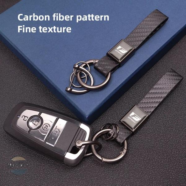 並行輸入品 カーボン レザーキーホルダー 車スタイリングキーリング レクサス RX350 CT200...