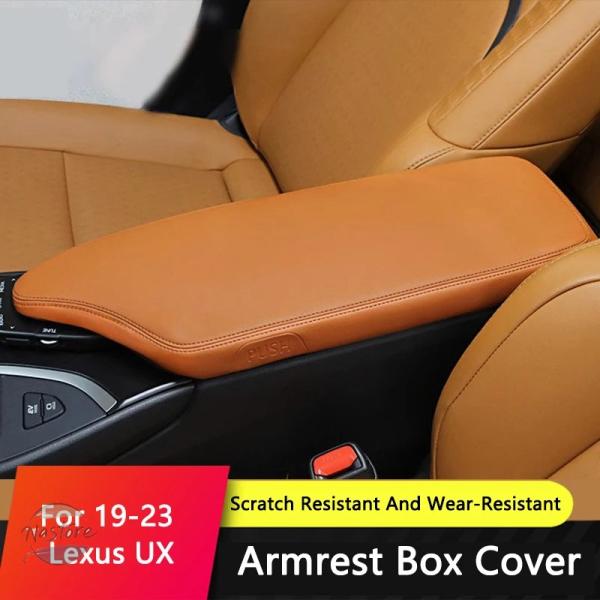 並行輸入品 QHCP 車 アームレストボックスカバー中央アームレストボックスカバースリーブ革レクサス...