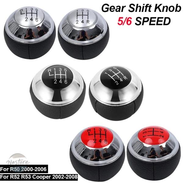 【並行輸入品】r50 ミニ ハンドル 5/6速 マニュアル クローム カー ギア シフト ノブ レバ...