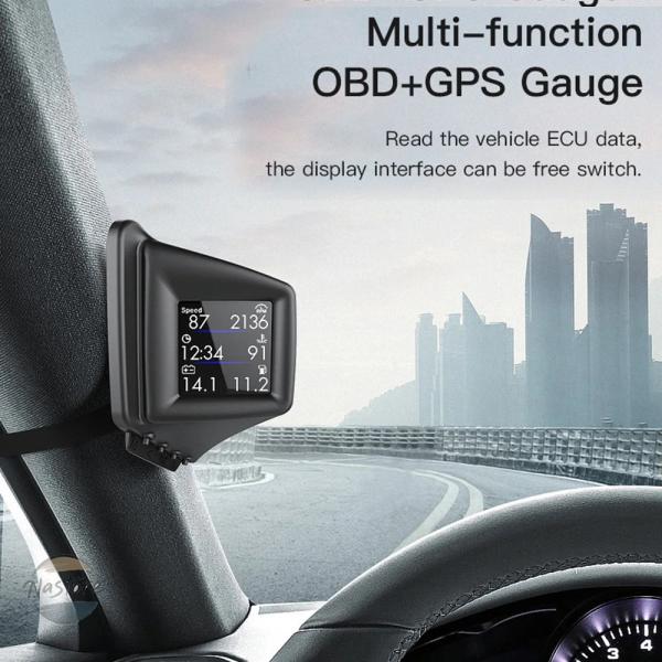 並行輸入品 a401 メーター hud obd2+gps オンボードコンピューター ヘッドアップ カ...