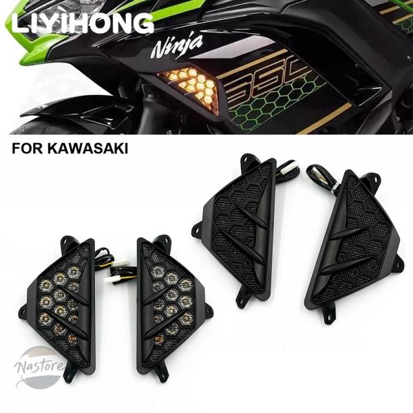 並行輸入品 zx25r カワサキ ledフロントウィンカー ニンジャ 250 300 400 650...