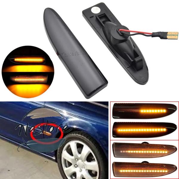 並行輸入品 サイドマーカー ダイナミックledライト 流れるウィンカー サイドリピーターランプ 12...