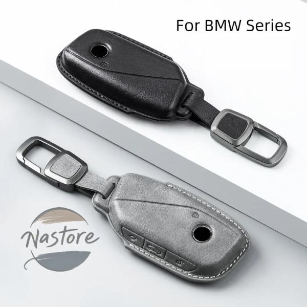 並行輸入品 BMW カバー 部品 カスタムパーツ アクセサリー 革リモートキー ケース シリーズ 7...