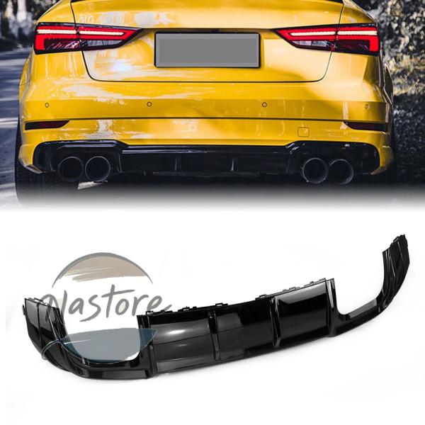 【並行輸入品】アウディ audi リア バンパーディフューザーリップスポイラー a3 sline s...