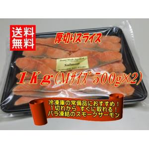 KISAKU スモークサーモン スライス １Kg（Ｍサイズ